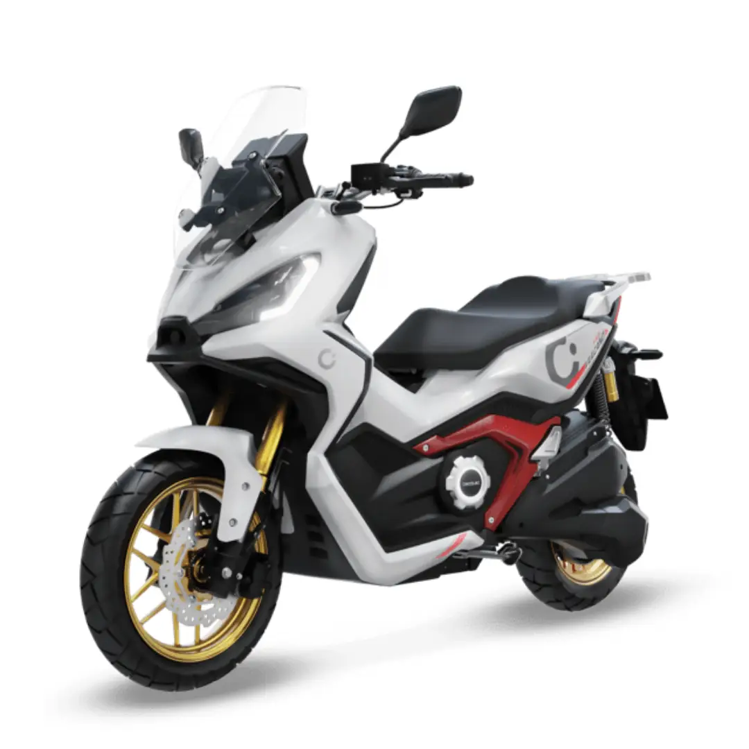 Motocicleta Eléctrica Cecotec L3eB Vulcano 04893 Blanco/Rojo 17000W 151km - Electrocash