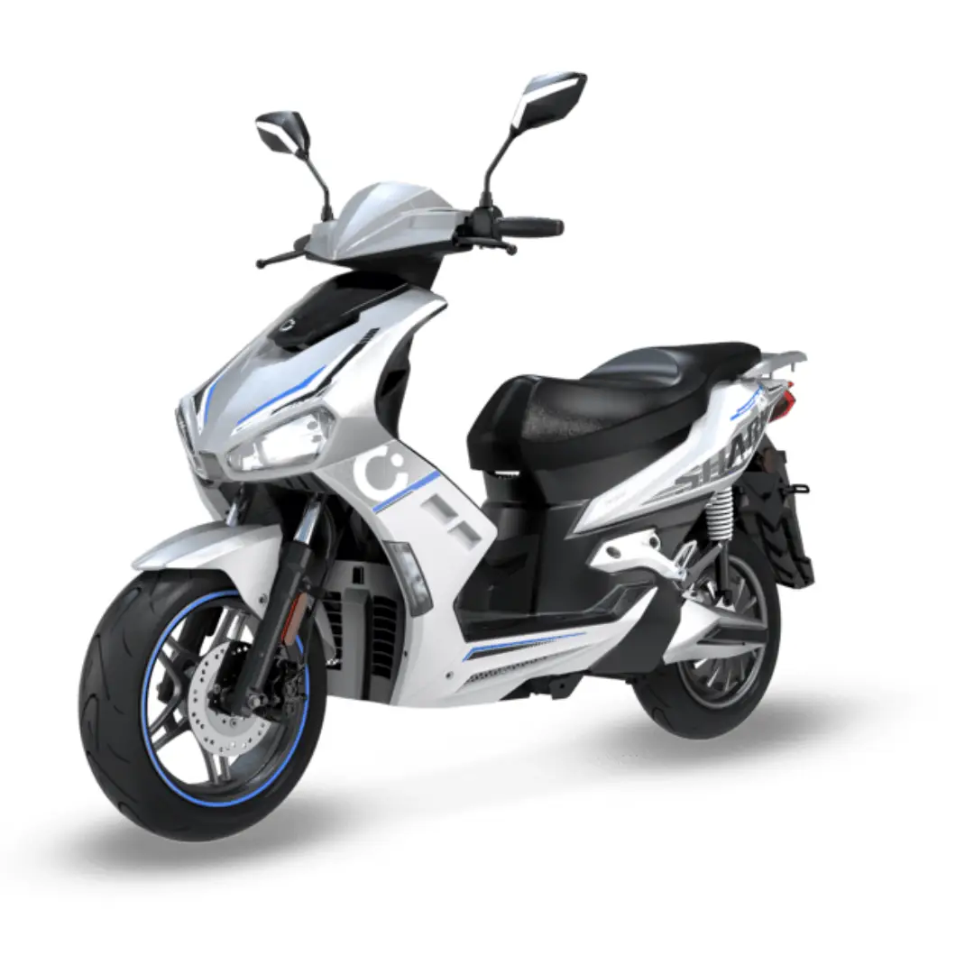 Motocicleta Eléctrica Cecotec L3eB Shark RS 04890 Plata/Azul 5760W 110km - Electrocash