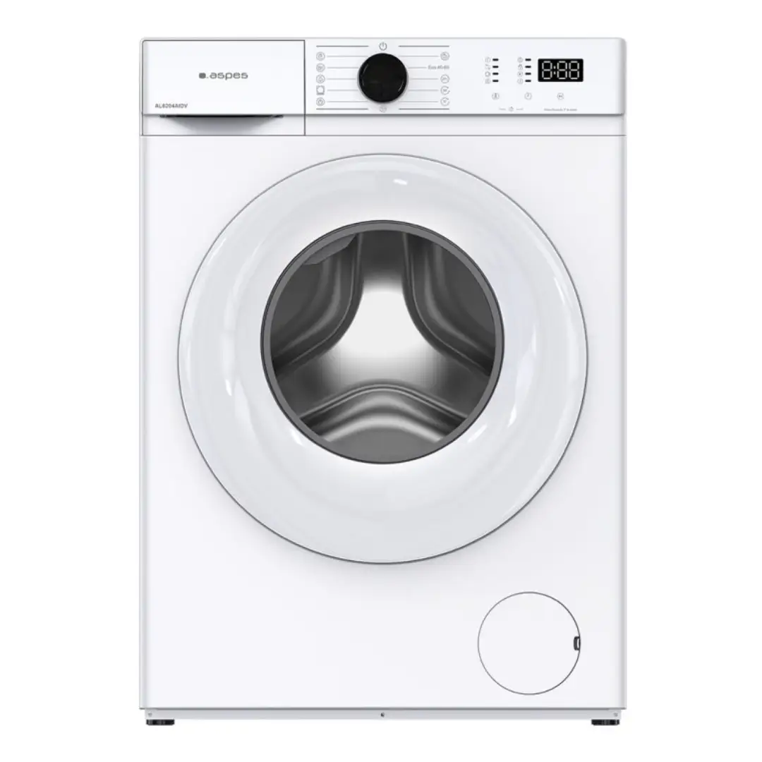 Lavadora Aspes AL-6204AIDV Blanca 6kg 1200 RPM Clase A Vapor - Electrocash