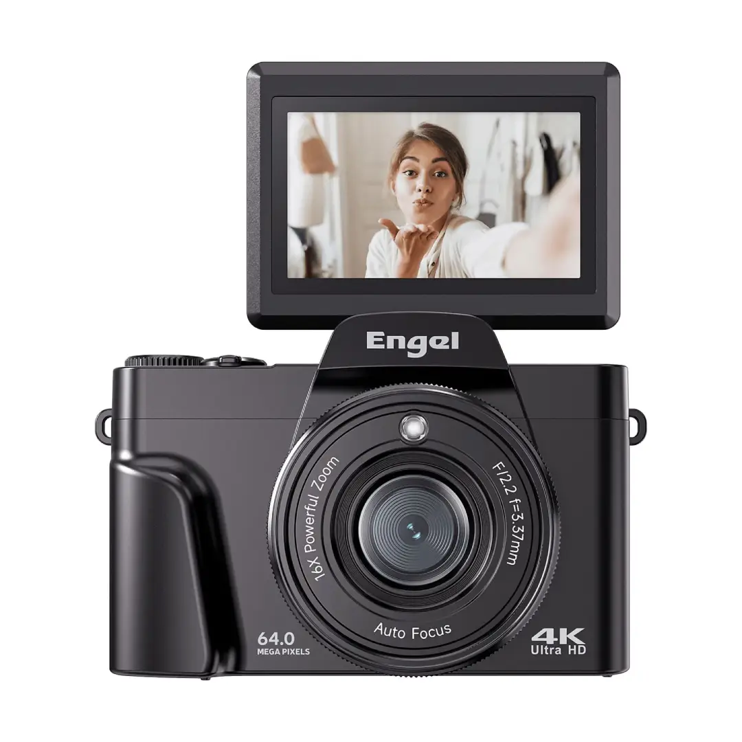 Cámara Compacta Engel EC-3000B Negra 3" 16MP hasta 64MP WiFi - Electrocash