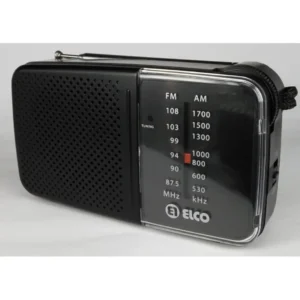 RADIO-PORTATIL PD-712-N ELCO NEGRO ENTRADA AURICULARES