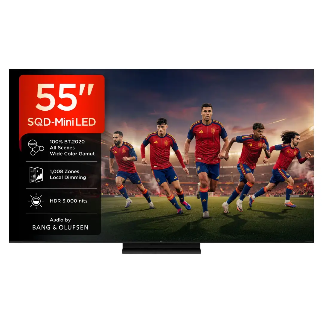 Smart TV TCL Mini LED 55" 55C8L 4K Google TV Bang & Olufsen -Electrocash