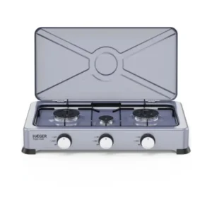 Cocina Portátil Haeger GC-03E.025A 3 Fuegos con Horno