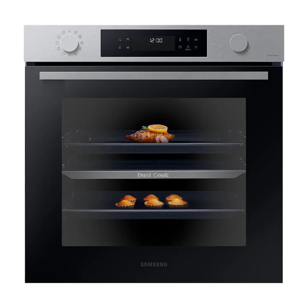 Horno Samsung NV-7B4430ZAS/U1 Inox Dual Cook Pirolítico Clase A+ - Electrocash