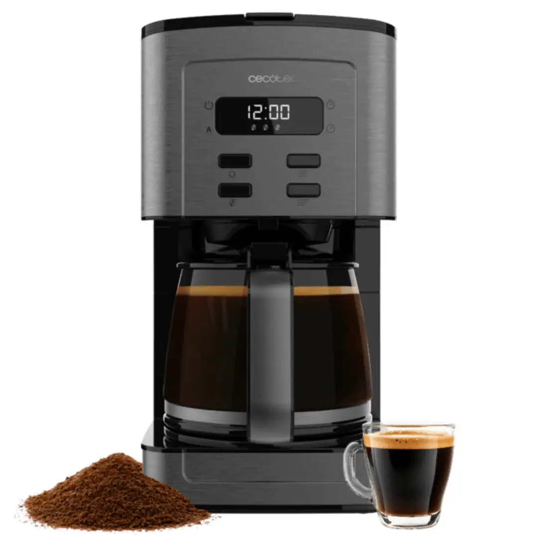 Cafetera de Goteo Cecotec Coffee 66 Time 800W 10 Tazas Inox -Electrocash