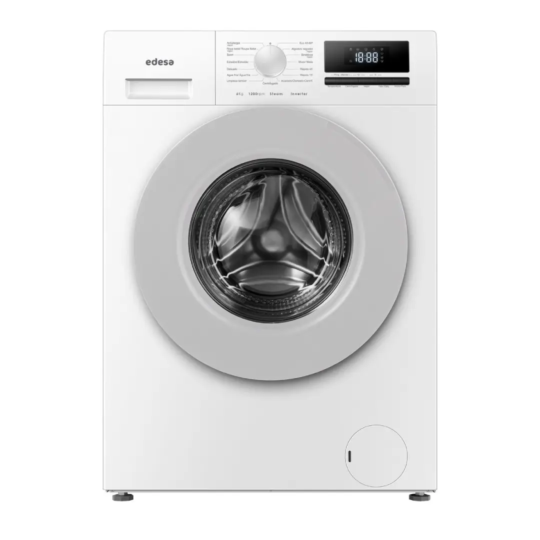 Lavadora Edesa EWF-6200WH 6kg 1200rpm Vapor Clase A - Electrocash