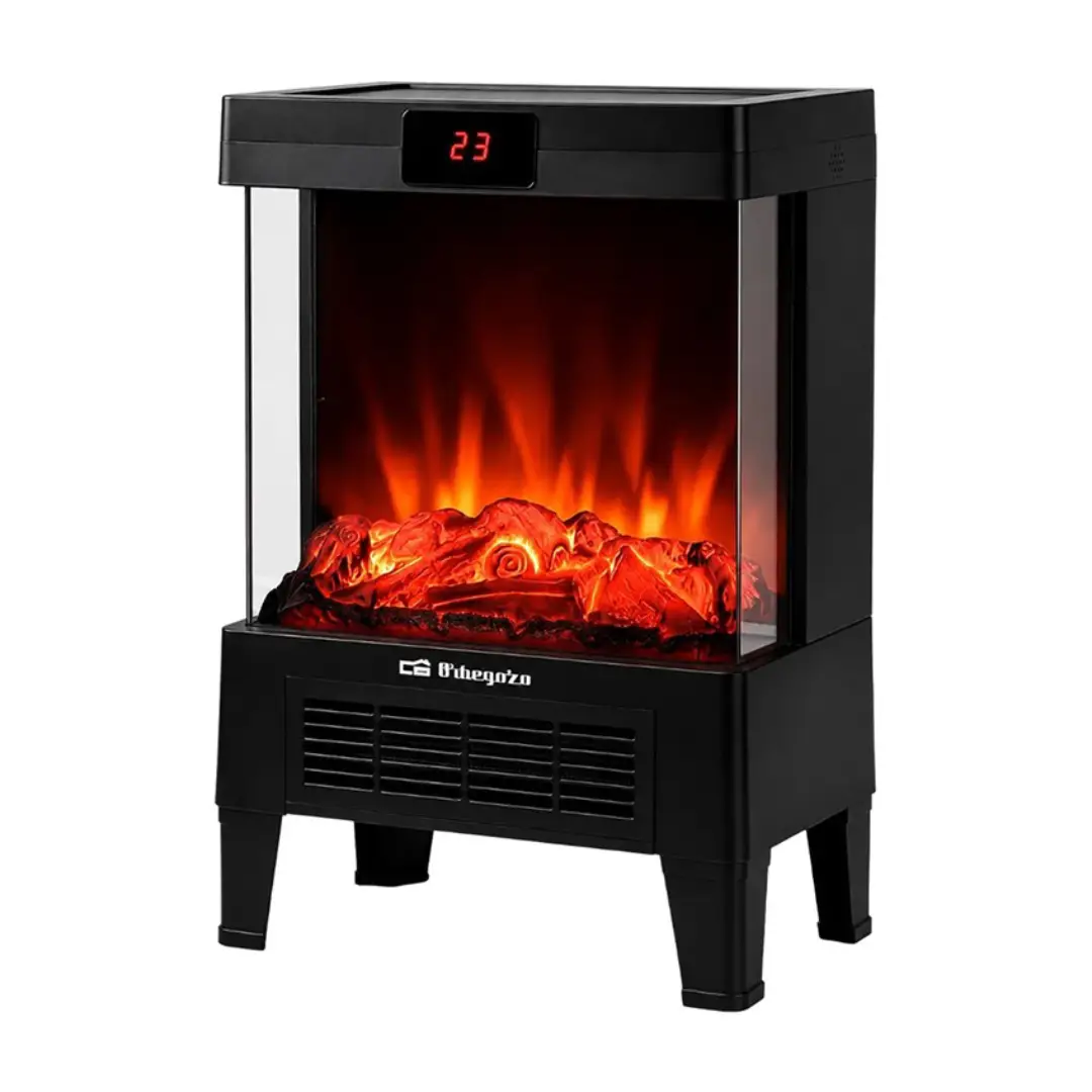 Chimenea Eléctrica Orbegozo CM-9030 1800W Efecto Fuego Real - Electrocash